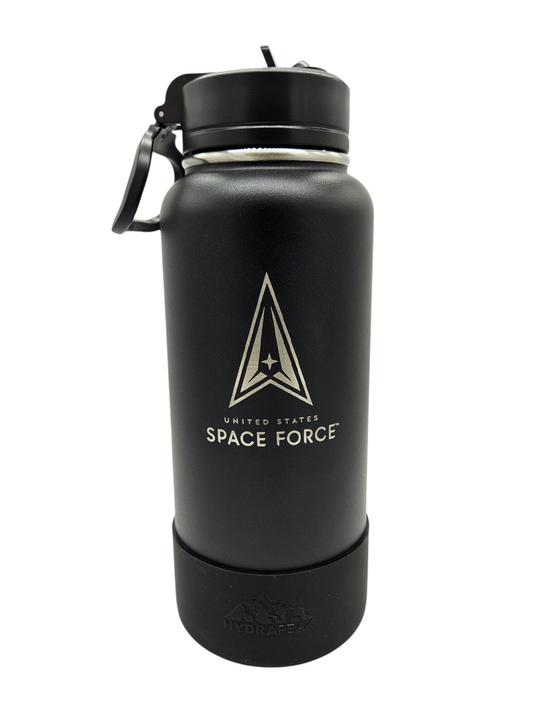 Space Force 32 oz Chug Sportboot bottle w/ matching lid & rubber boot