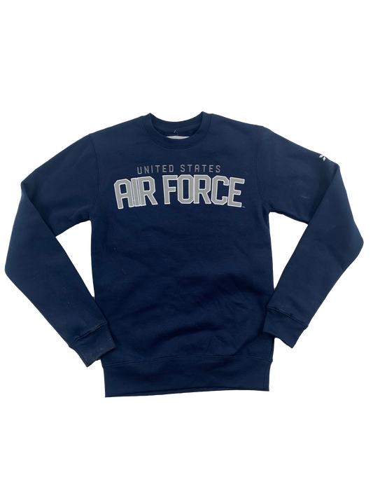 United States Air Force Navy Premium Tackle Twill Crewneck