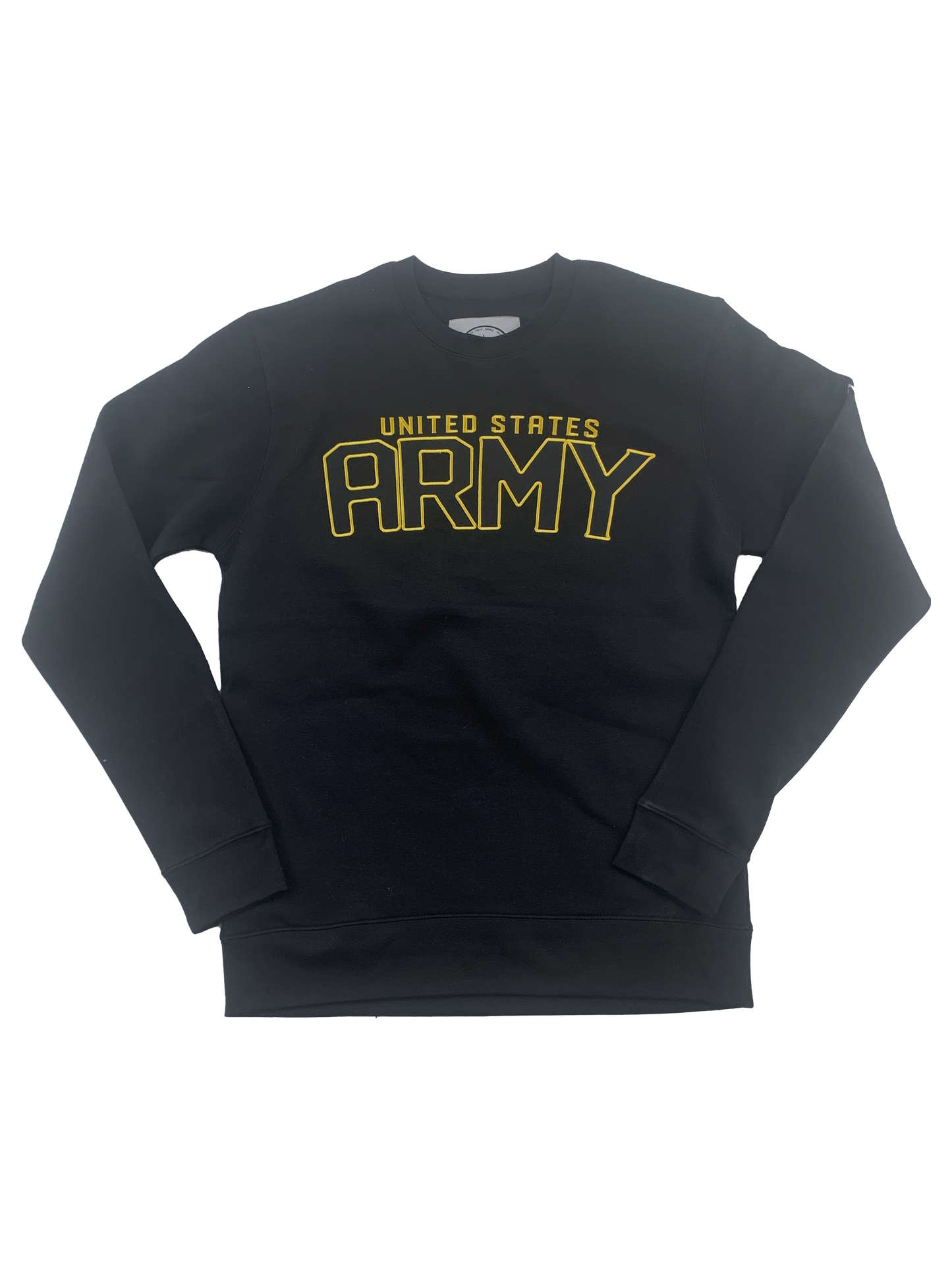 United States Army Black Premium Tackle Twill Crewneck