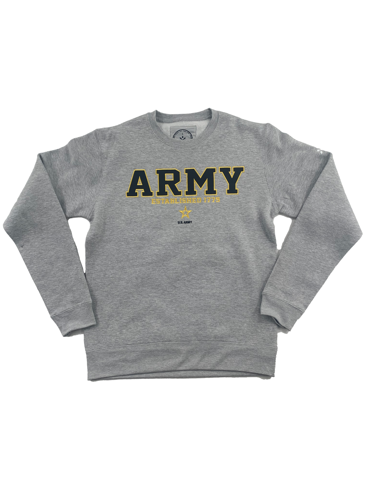 United States Army Grey Premium Tackle Twill Crewneck