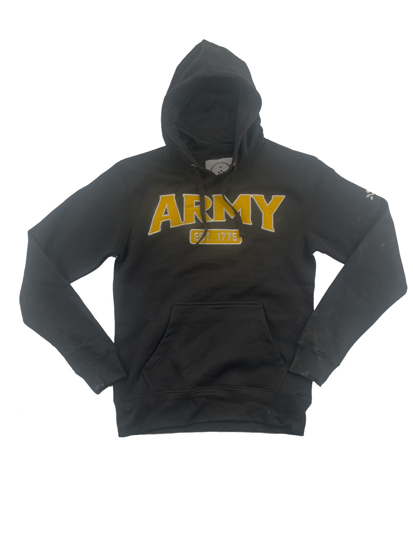 United States Army Black Premium Tackle Twill Hoodie