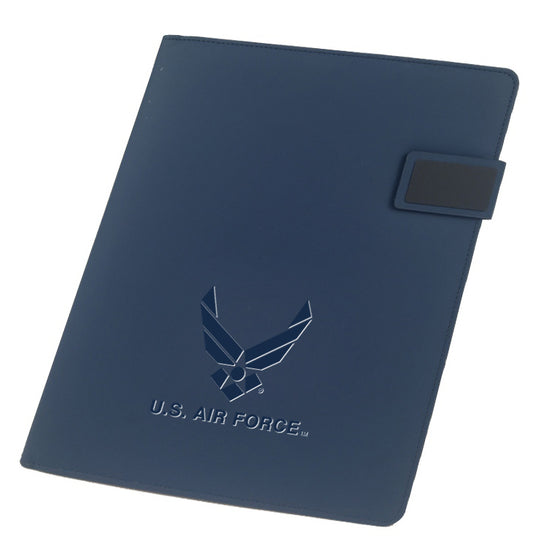 Tablet stand Padfolio Navy with Debossed Air Force logo