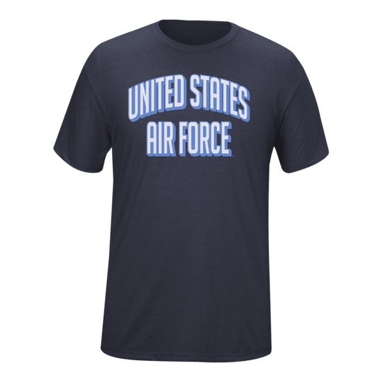 Military Cotton T-Shirt - Stacked Branch - Air Force