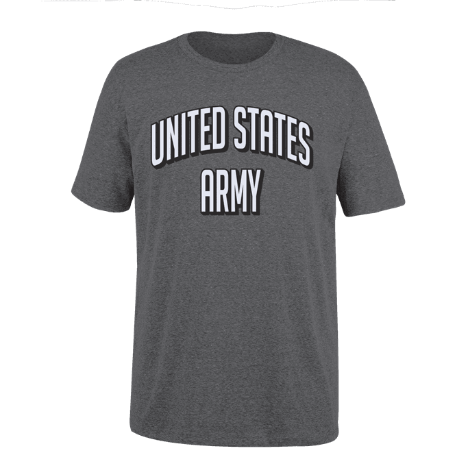 Military Cotton T-Shirt - Stacked Branch - Army