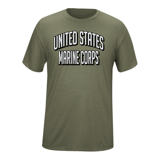 Military Cotton T-Shirt - Stacked Branch - Marine Corps