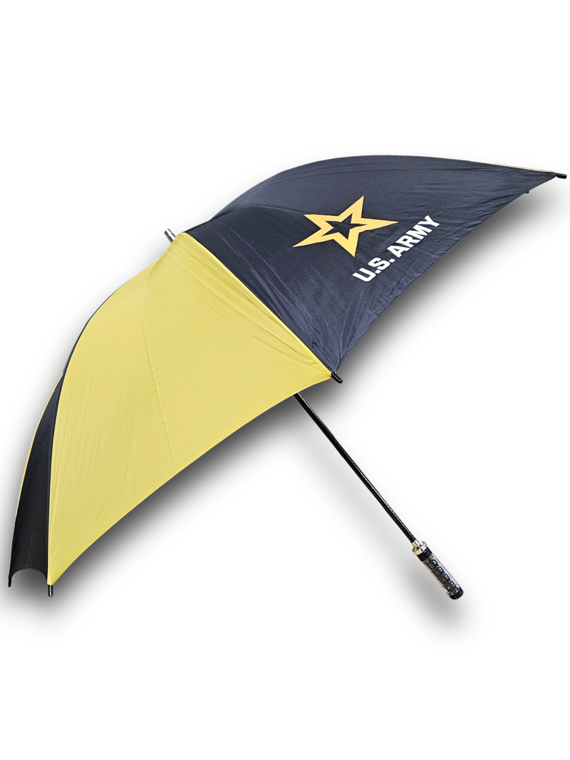 Oversized Golf Two Tone Black Yellow Army Umbrella