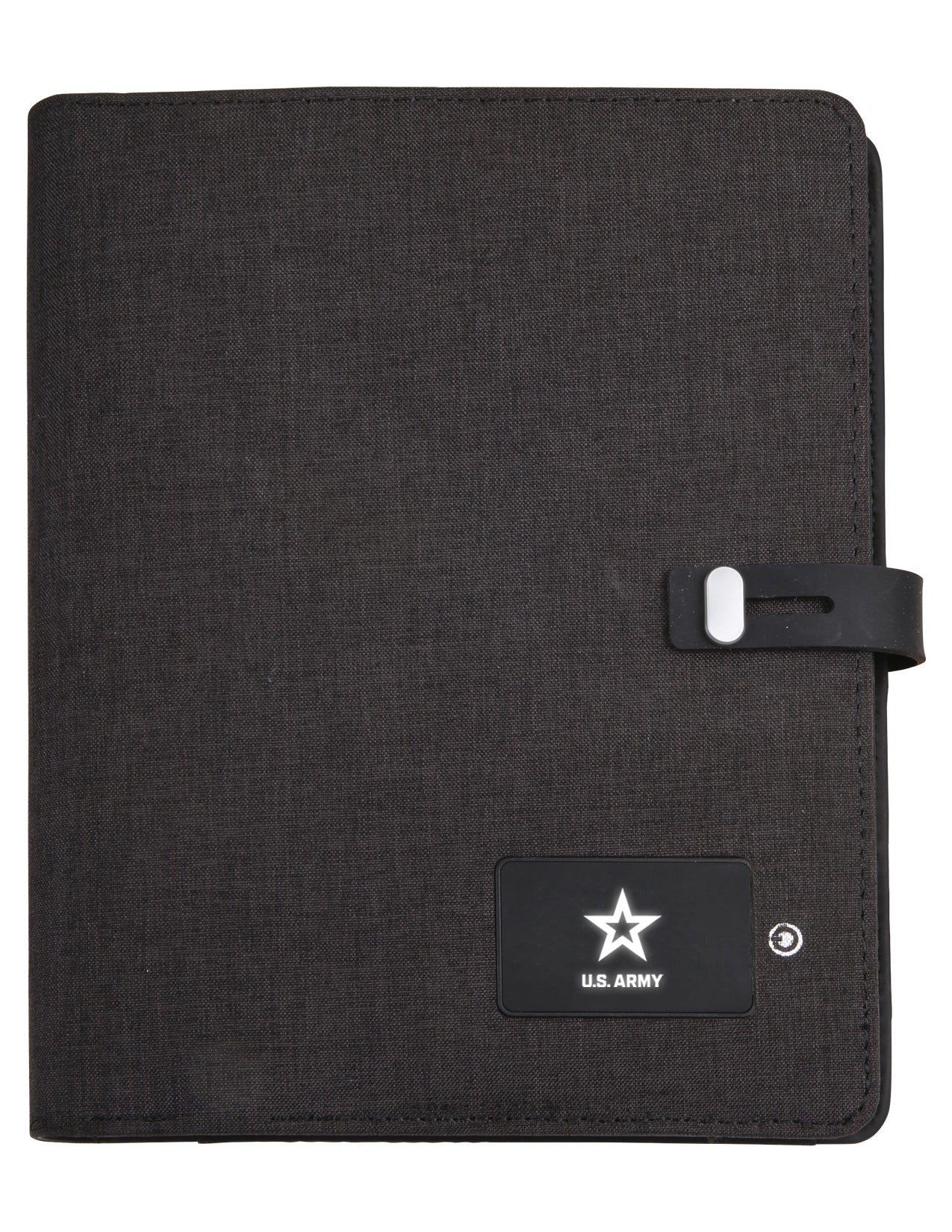 Powerbank Organizer Padfolio with Phone Charger Army Black