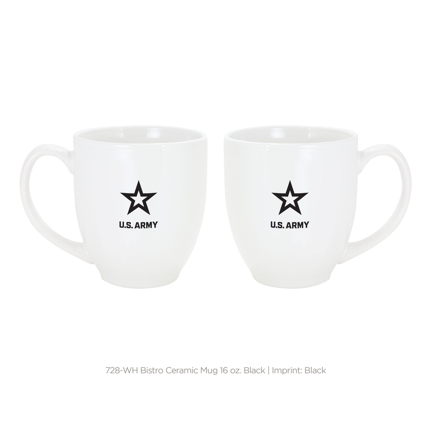 Bistro Mug New U.S. Army logo White