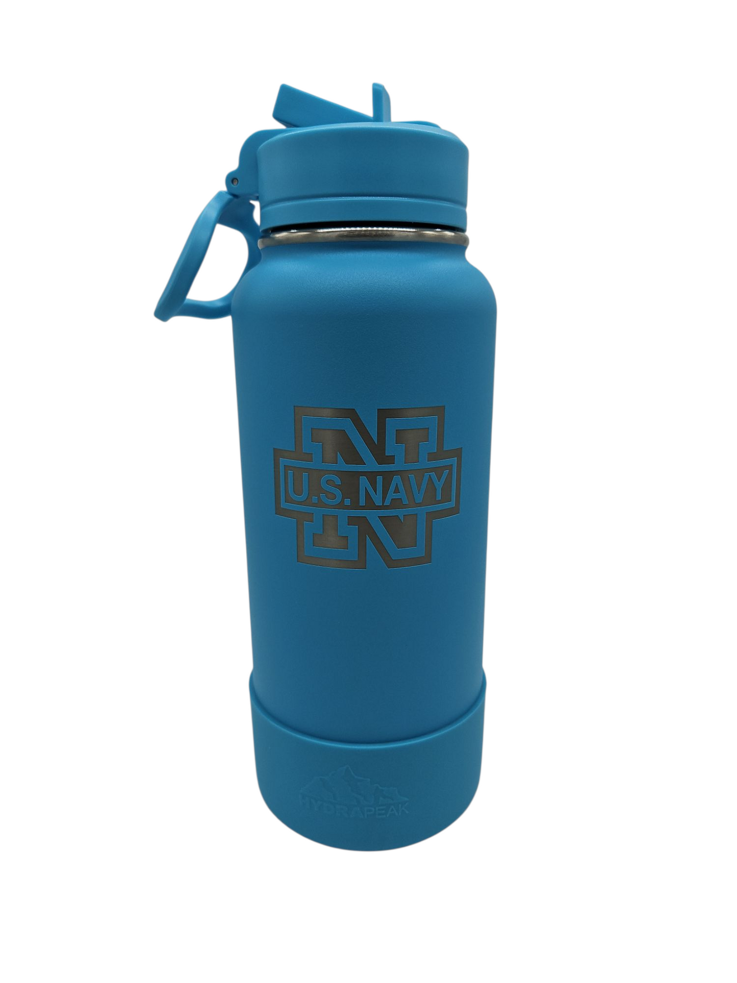 US Navy 32 oz Chug Sportboot bottle w/ matching lid & rubber boot
