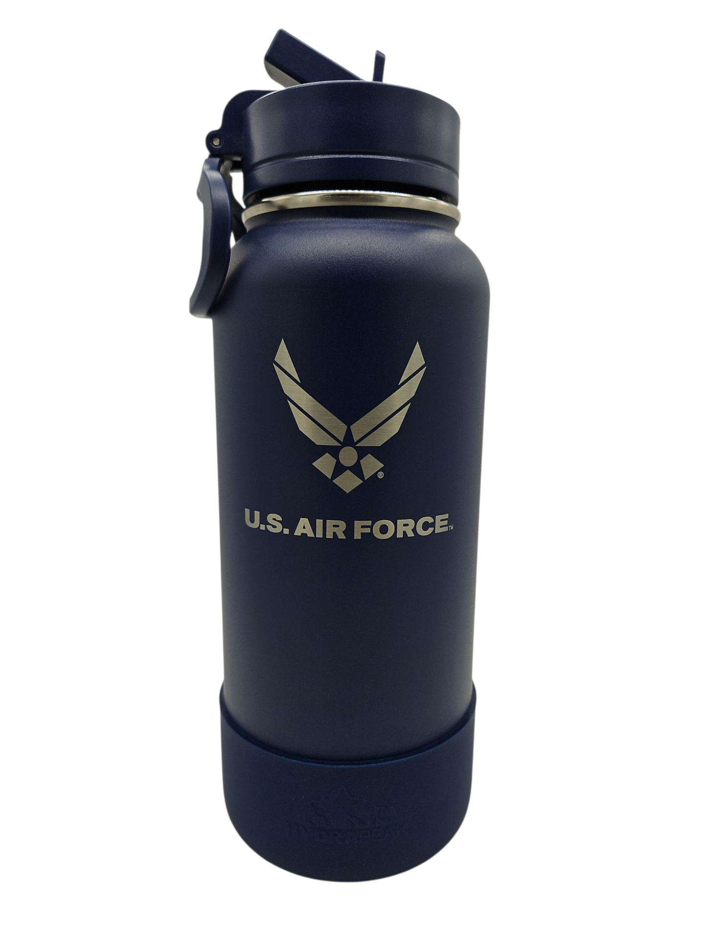 Air Force 32 oz Chug Sportboot bottle w/ matching lid & rubber boot
