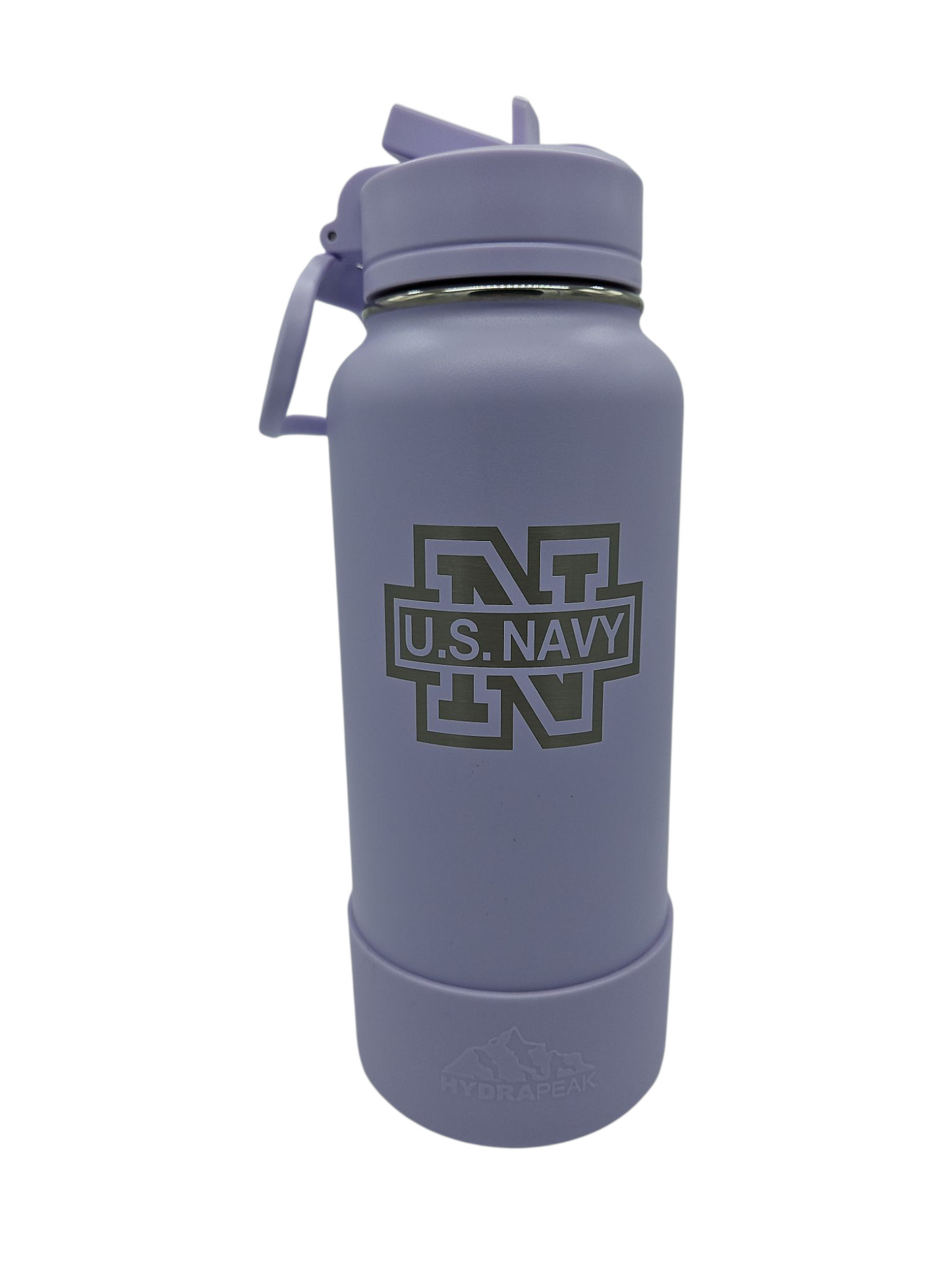 US Navy 32 oz Chug Sportboot bottle w/ matching lid & rubber boot