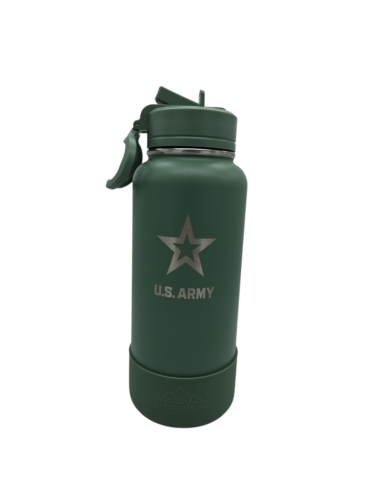 Army 32 oz Chug Sportboot bottle w/ matching lid & rubber boot