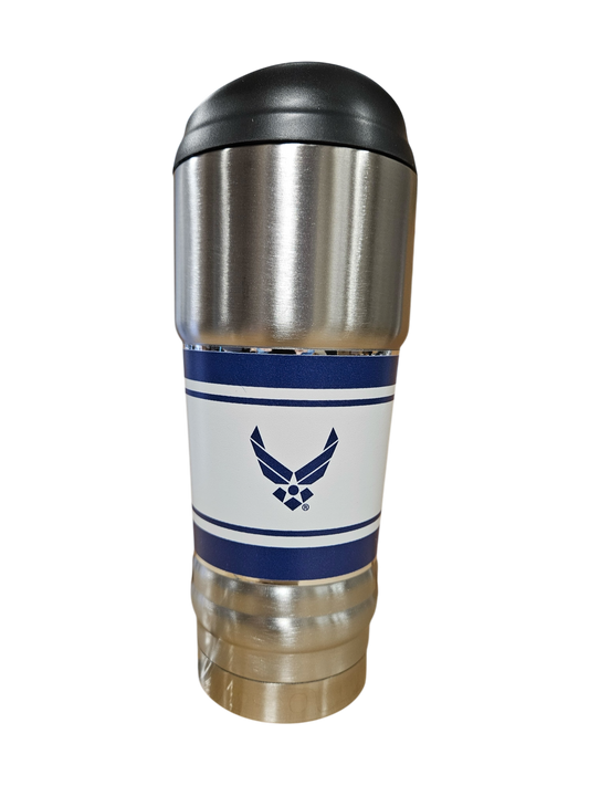 SMVP Stainless Steel Tumbler Air Force Retired Blue