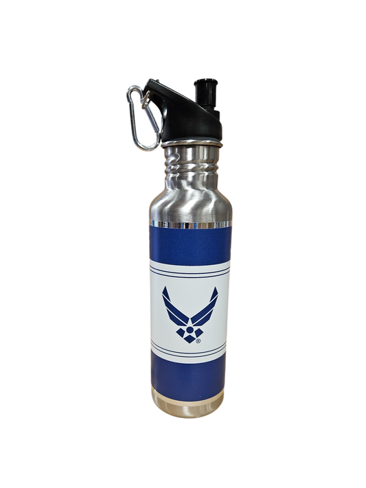 Stainless Steel Water Bottle Air Force Retired