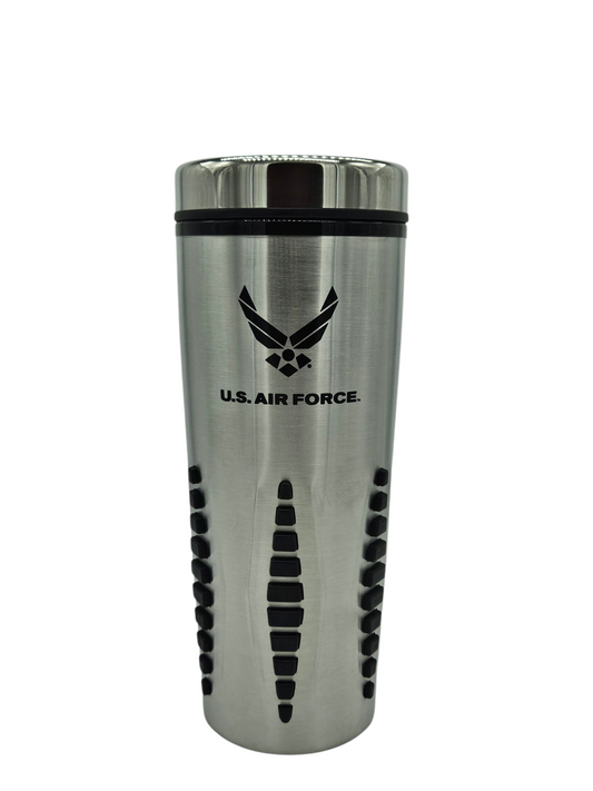 Stainless Steel Tumbler Air Force Silver