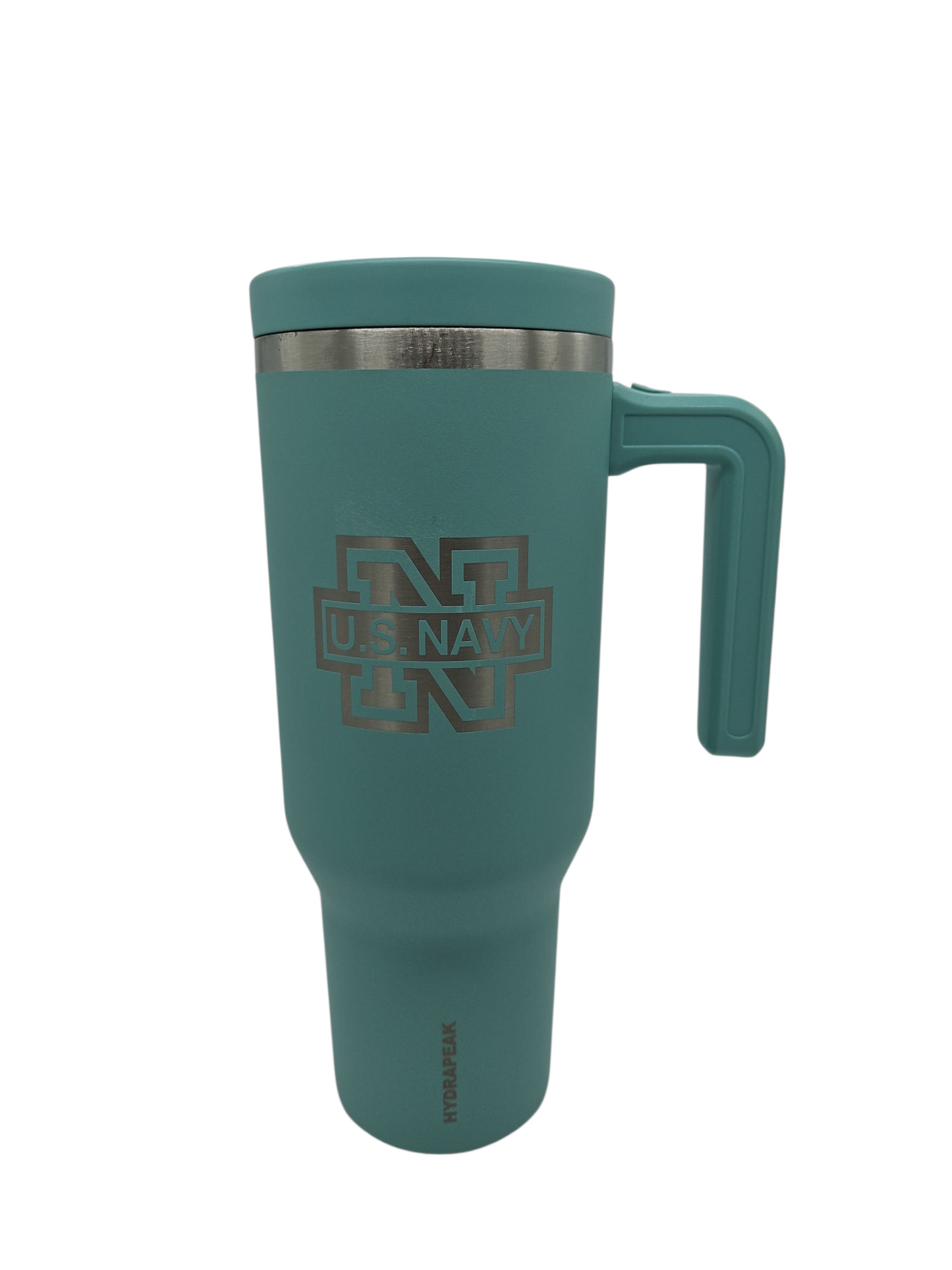 US Navy 40OZ Voyager Stainless Steel Tumbler w/ Handle and Straw