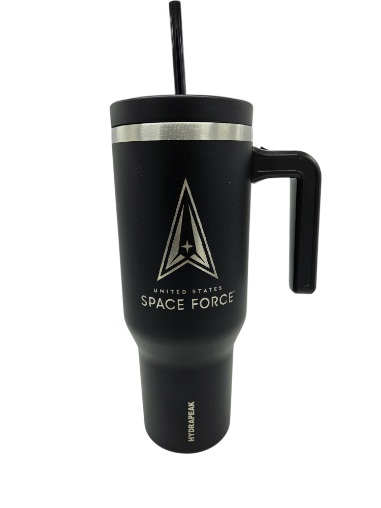 Space Force 40OZ Voyager Stainless Steel Tumbler w/ Handle and Straw
