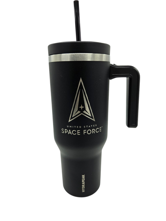 Space Force 40OZ Voyager Stainless Steel Tumbler w/ Handle and Straw