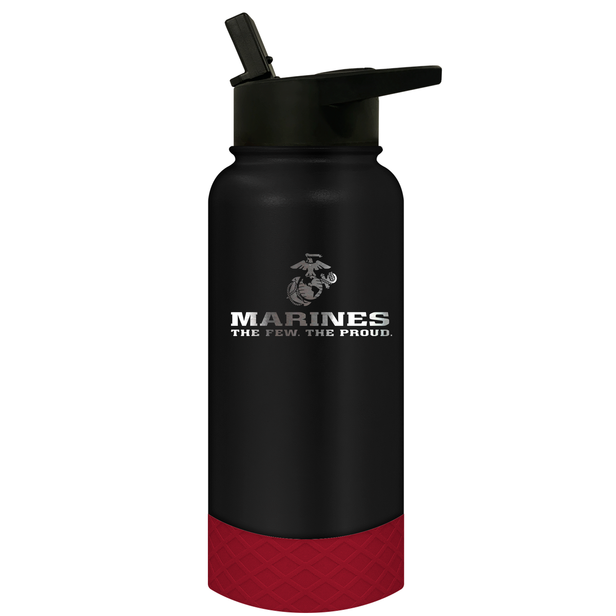 Thirst Stainless Steel Water Bottle Marine Corps Red