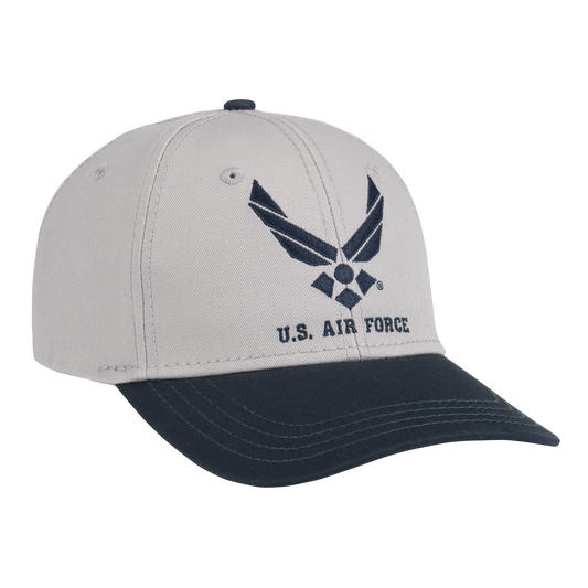 Grey Navy Air Force Logo Cap