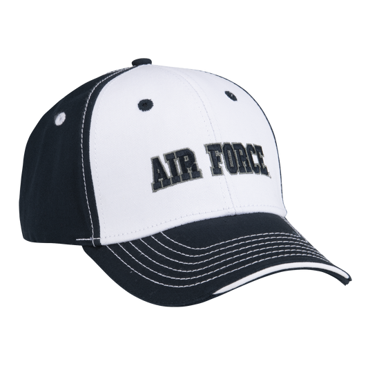 White / Charcoal Air Force Cap