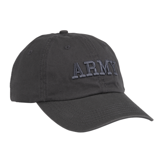 Black Twill Army Cap