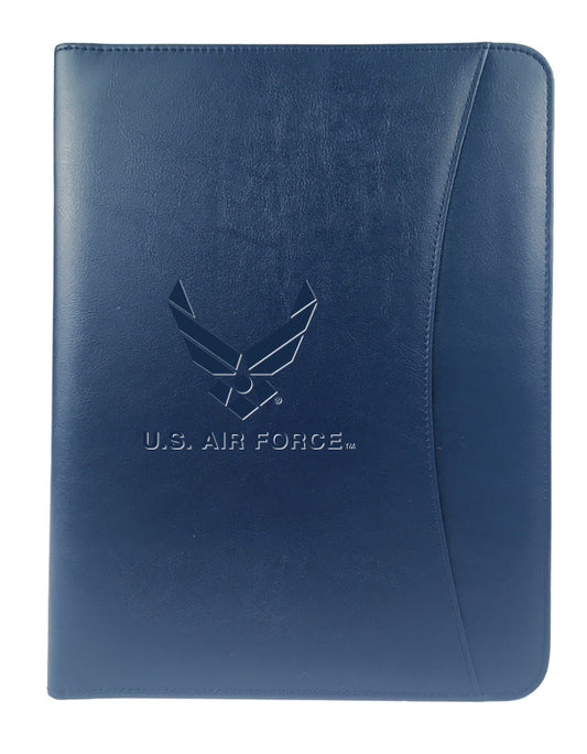 Regular Padfolio Blue with Debossed Air Force logo