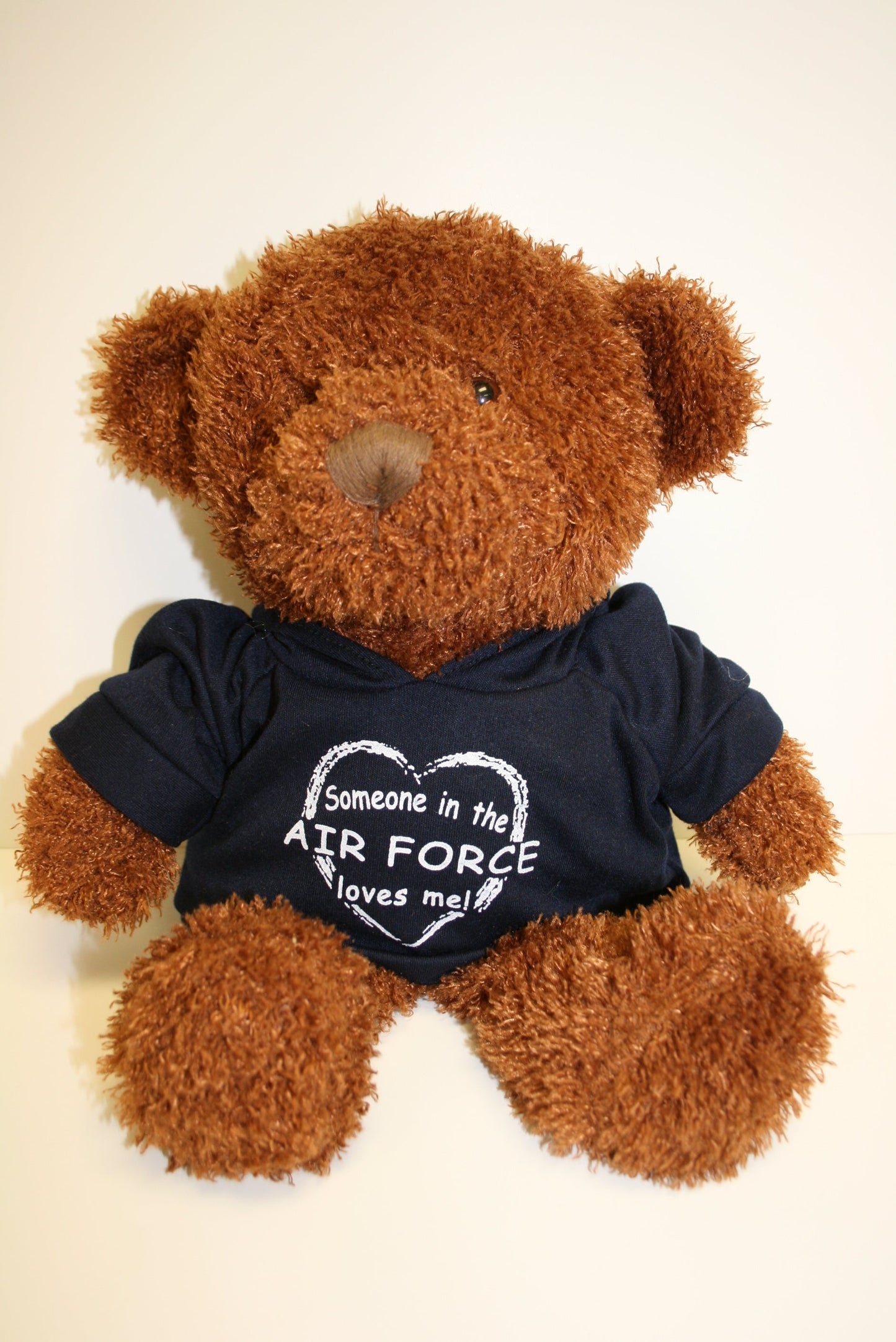 Plush Brown Bear Blue Air Force Shirt