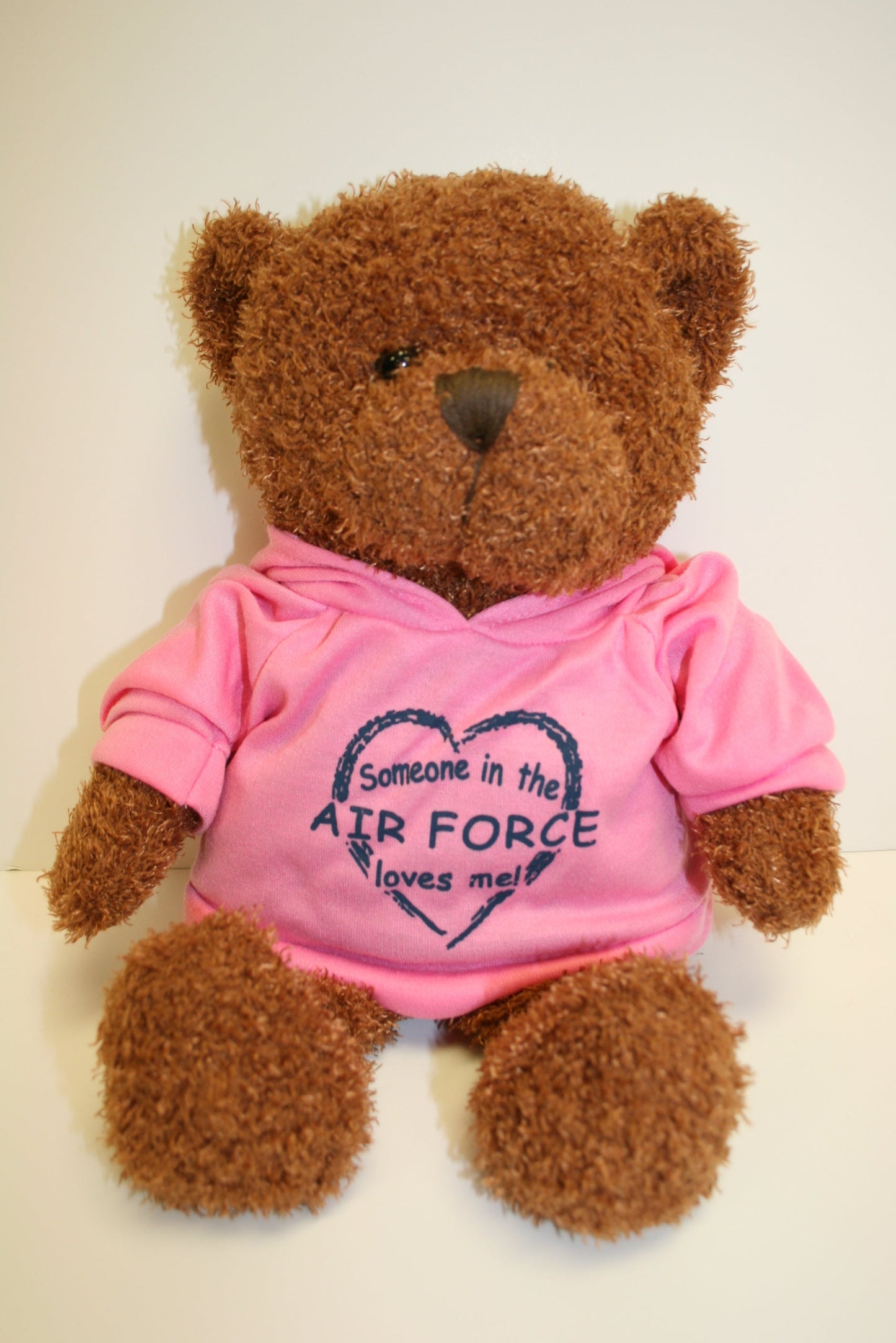 Plush Brown Bear Pink Air Force Shirt