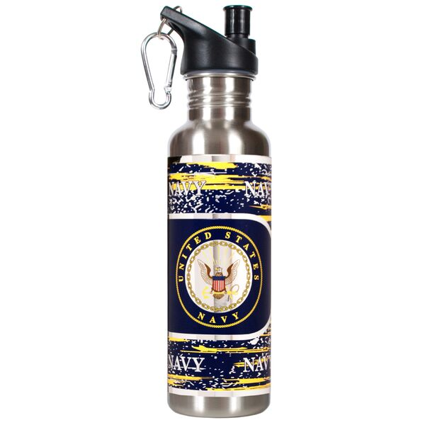 Stainless Steel Water Bottle U.S. Navy Navy Blue